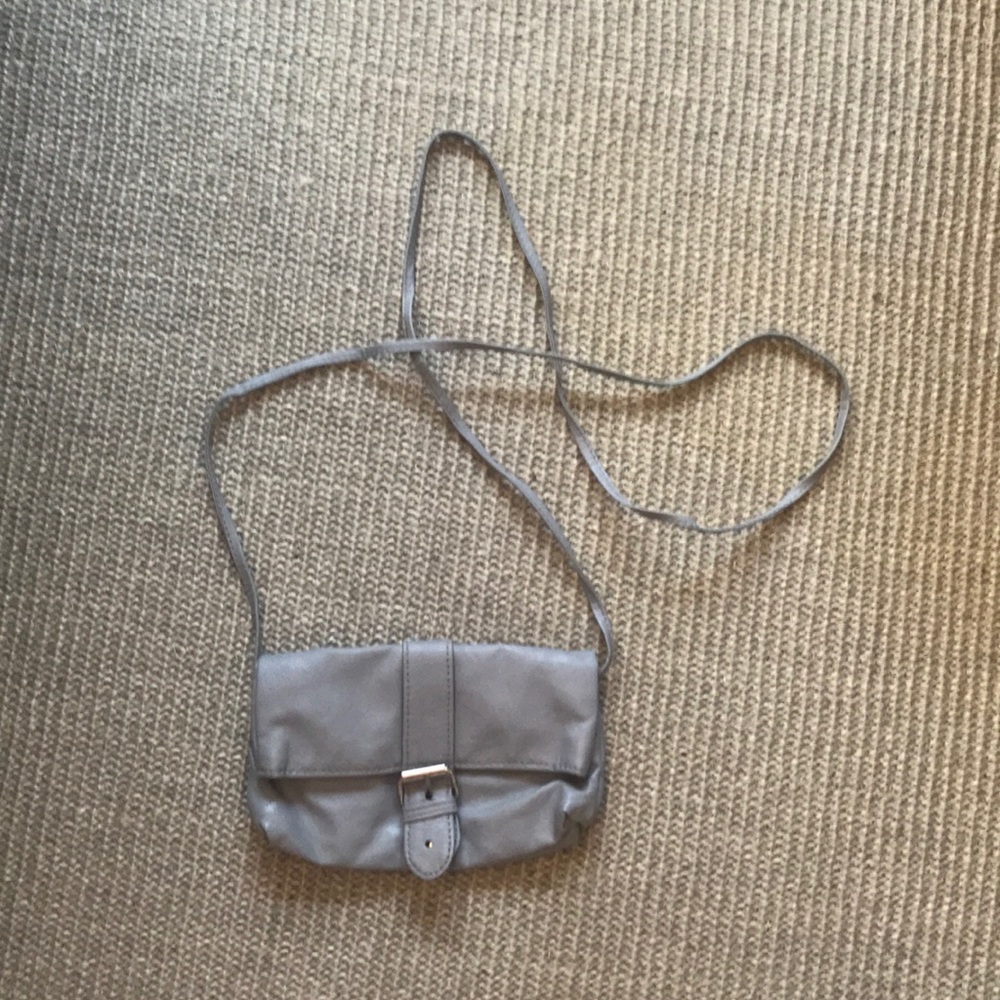 Small grey crossbody bag